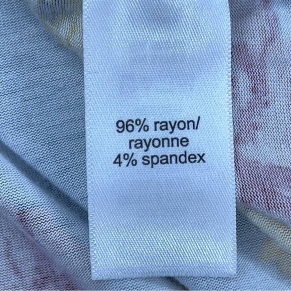 SMALL MAURICES PASTEL BLUE GREY FLORAL TEE CASUAL  TUNIC SOFT STRETCH - Picture 8 of 9